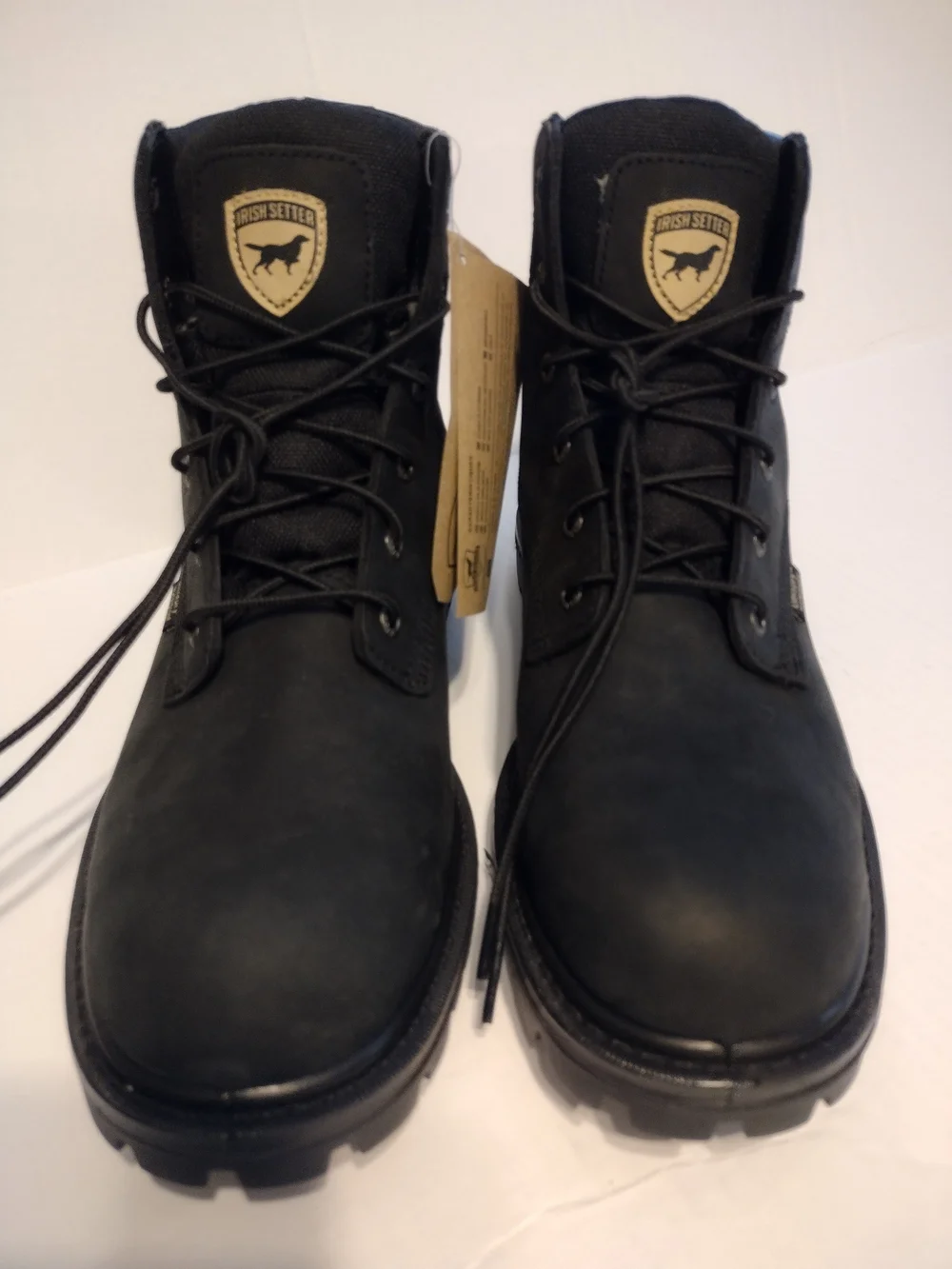 Irish Setter Men’s Black Waterproof Work Boots
